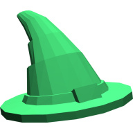 Lego klobouk kouzelníka, zelená (4107640, 4179774)